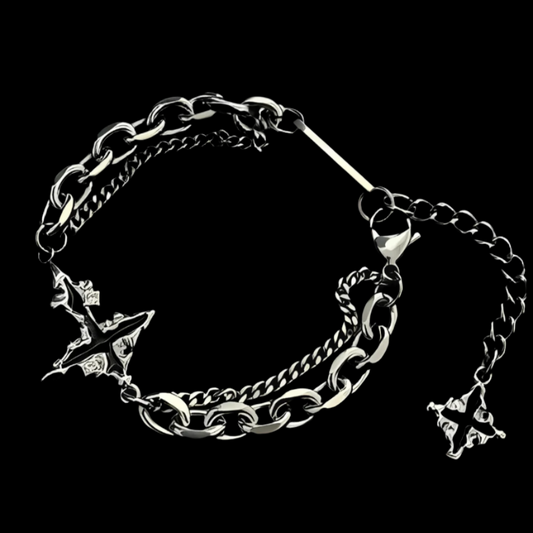 Flame Cross Bracelet